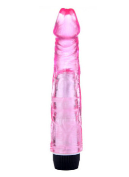 Vibromasseur 20 cm Jelly rose - YOJ-027PK